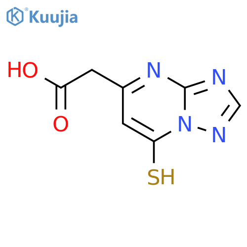 [1,2,4]Triazolo[1,5-a]pyrimidine-5-acetic acid, 7-mercapto- structure