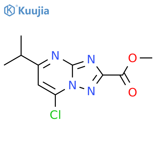 [1,2,4]Triazolo[1,5-a]pyrimidine-2-carboxylic acid, 7-chloro-5-(1-methylethyl)-, methyl ester structure
