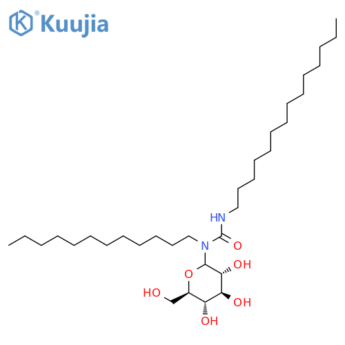 Urea, N-dodecyl-N-D-glucopyranosyl-N'-tetradecyl- structure