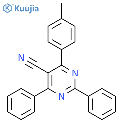 5-Pyrimidinecarbonitrile, 4-(4-methylphenyl)-2,6-diphenyl- structure