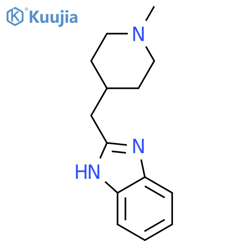 1H-Benzimidazole, 2-[(1-methyl-4-piperidinyl)methyl]- structure