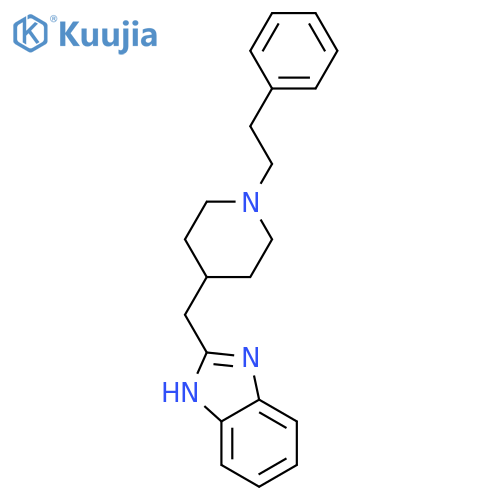 1H-Benzimidazole, 2-[[1-(2-phenylethyl)-4-piperidinyl]methyl]- structure