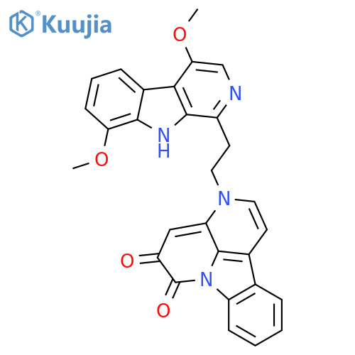 3-[2-(4,8-Dimethoxy-9H-pyrido[3,4-b]indol-1-yl)ethyl]-3H-indolo[3,2,1-de][1,5]naphthyridine-5,6-dione structure