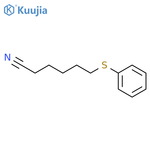 Hexanenitrile, 6-(phenylthio)- structure