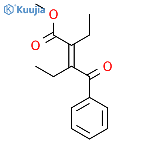 2-Pentenoic acid, 3-benzoyl-2-ethyl-, methyl ester, (Z)- structure