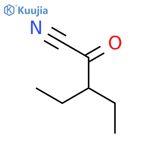 2-Ethylbutanoyl cyanide structure