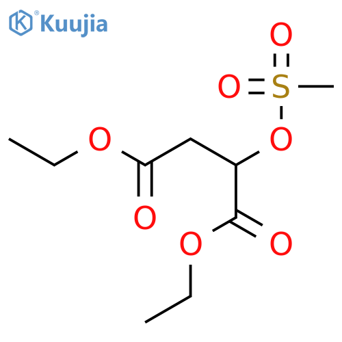Butanedioic acid, [(methylsulfonyl)oxy]-, diethyl ester structure