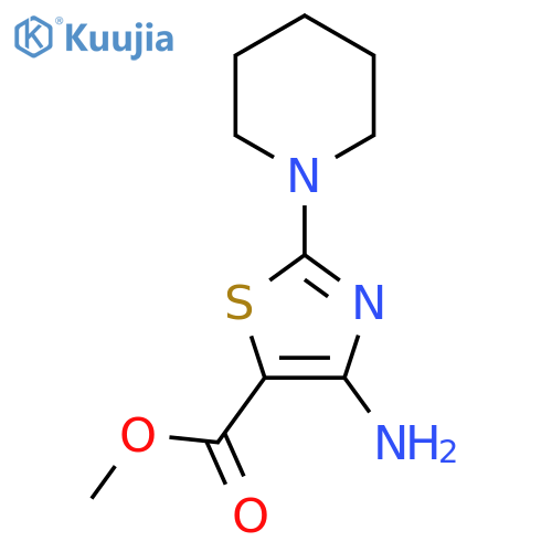 methyl 4-amino-2-(piperidin-1-yl)thiazole-5-carboxylate structure