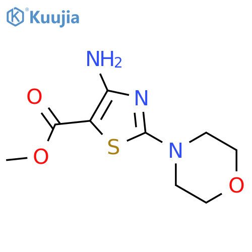 methyl 4-amino-2-(morpholin-4-yl)-1,3-thiazole-5-carboxylate structure