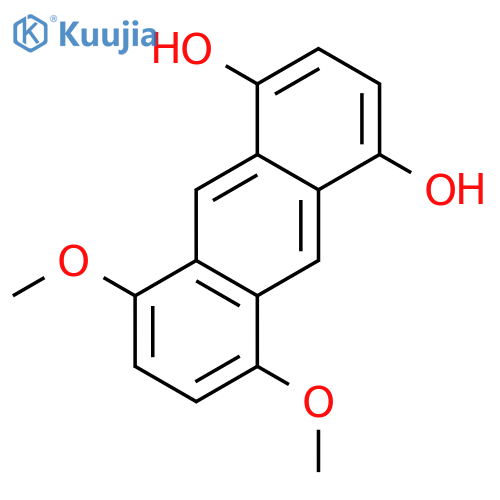1,4-Anthracenediol, 5,8-dimethoxy- structure