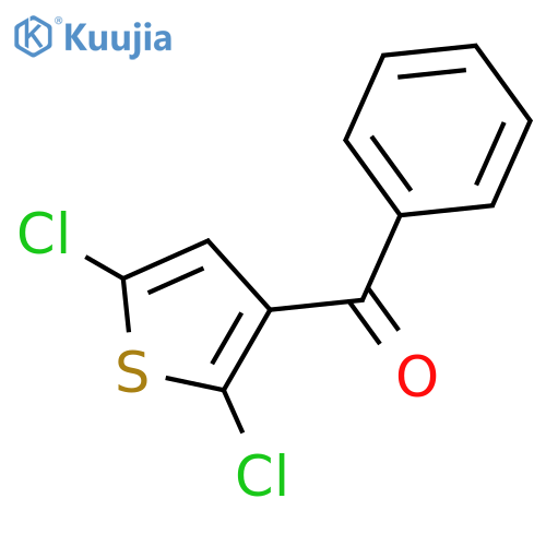 (2,5-Dichlorothiophen-3-yl)(phenyl)methanone structure