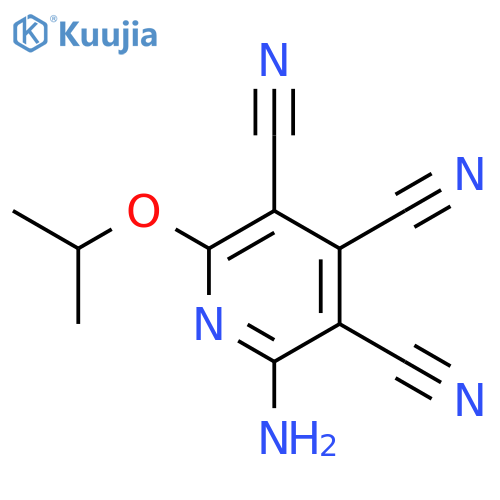 2-amino-6-(1-methylethoxy)pyridine-3,4,5-tricarbonitrile structure