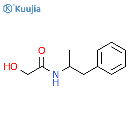 2-Hydroxy-N-(1-methyl-2-phenylethyl)acetamide structure